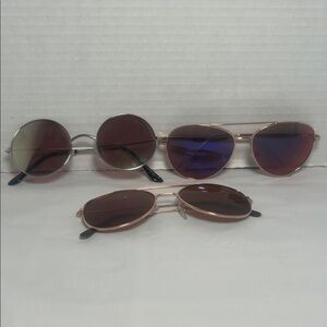 Stylish Round and Aviator Sunglasses Set